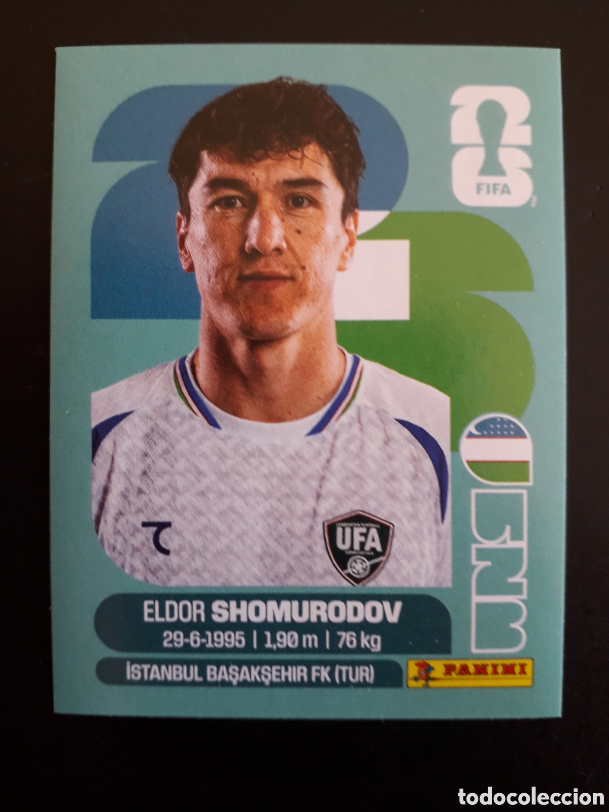 Fu&szlig;ball-Sticker: SHOMURDOV UZBEKISTAN UZB 16 MUNDIAL F&Uacute;TBOL 2026 FIFA WORLD CUP PANINI SIN PEGAR PEDIDO M&Iacute;NIMO 3&euro;
