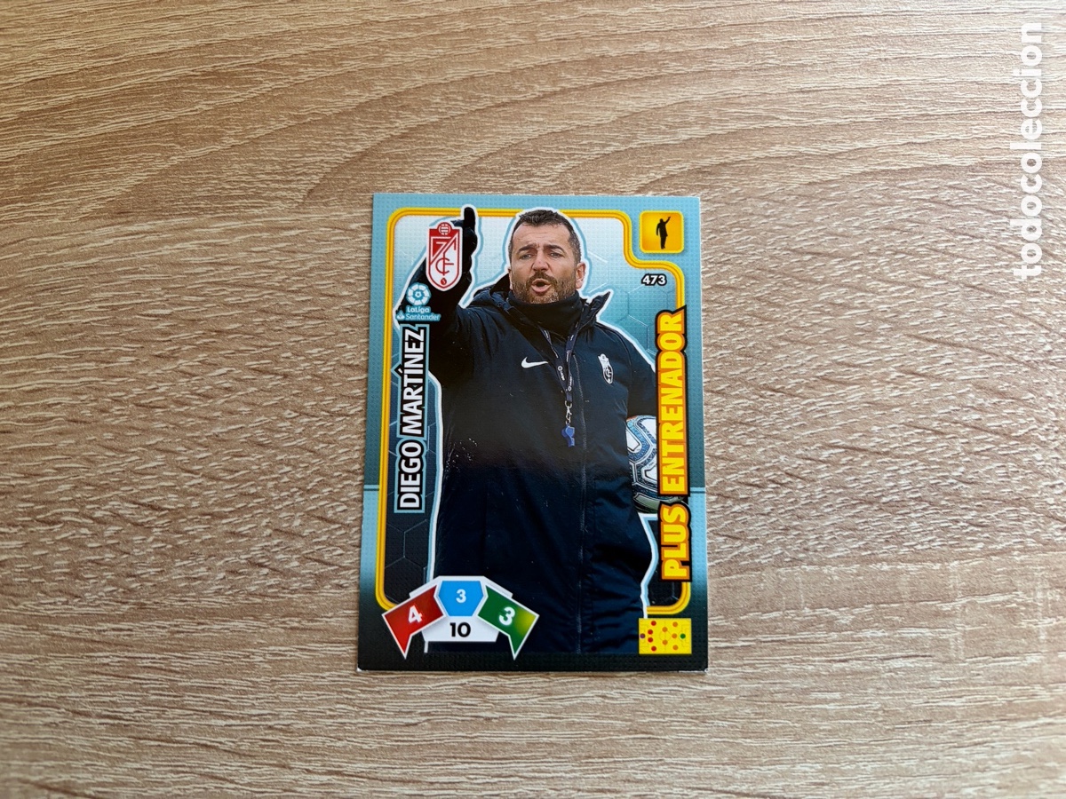 Cartes &agrave; collectionner de Football: 473 DIEGO MART&Iacute;NEZ PLUS ENTRENADOR ADRENALYN XL 2019 2020 19 20 GRANADA