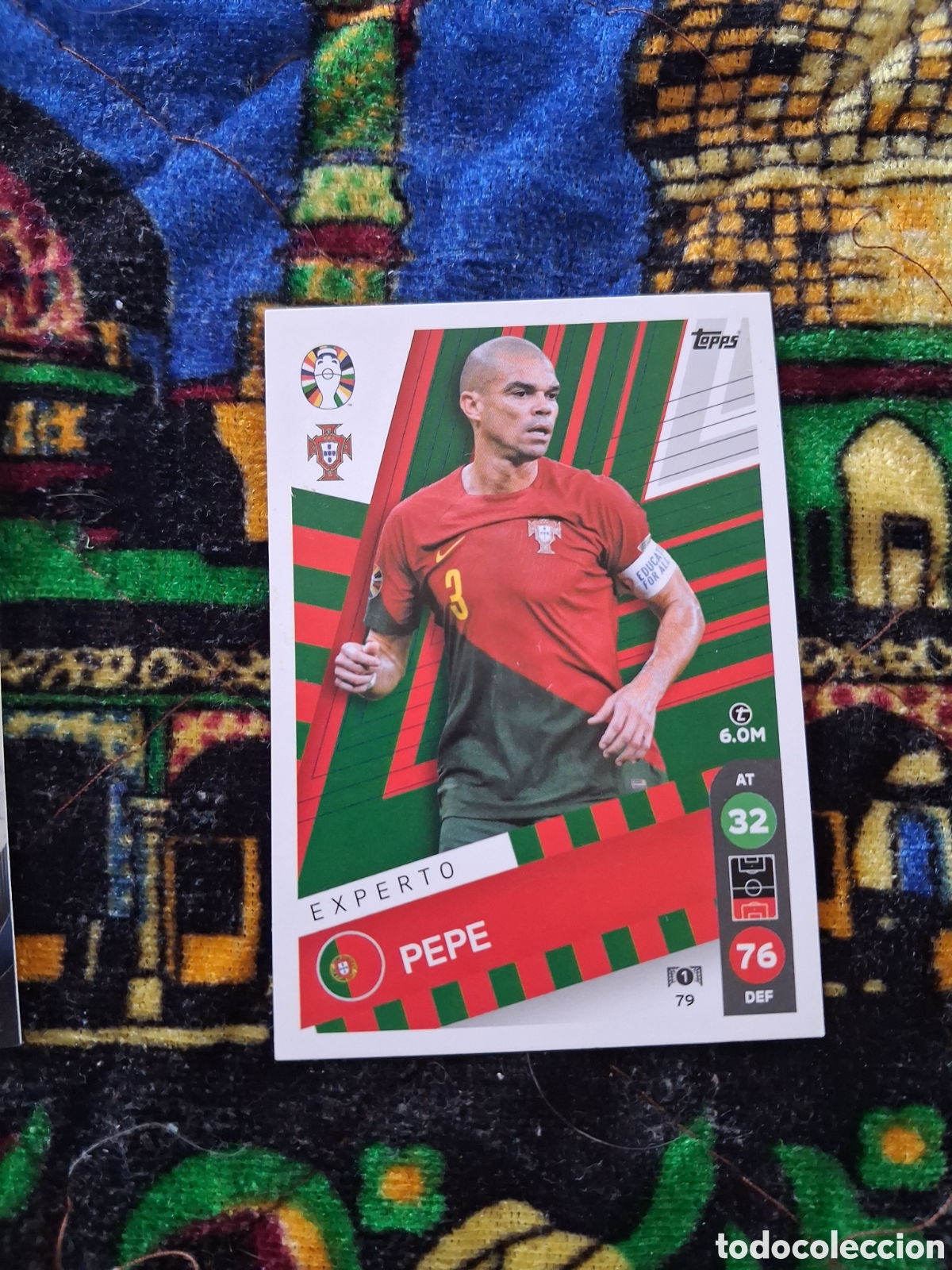 Cromos de f&uacute;tbol: EURO 2024 TOPPS EXPERTO PEPE 79 CRM1