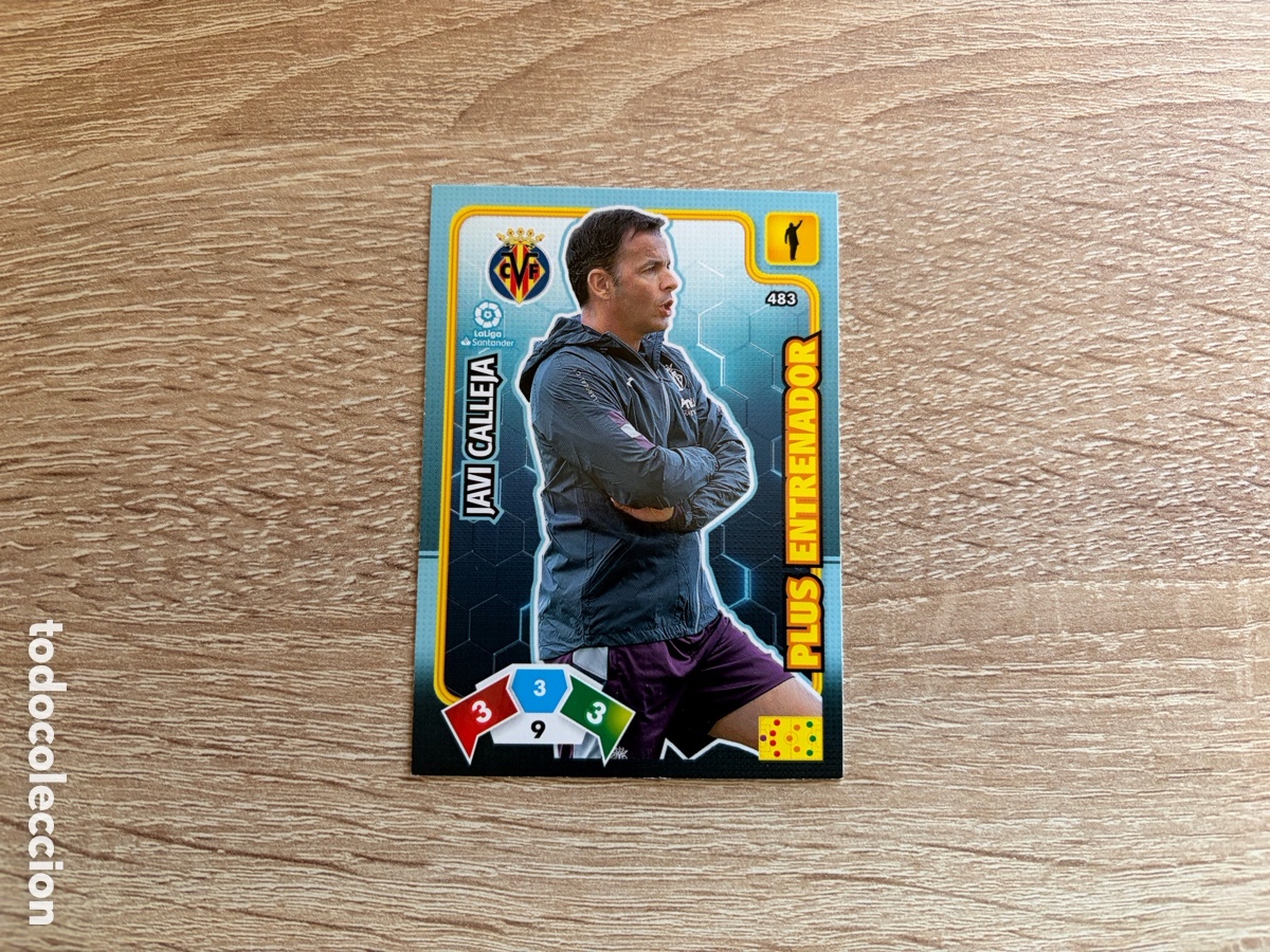 Cromos de f&uacute;tbol: 483 JAVI CALLEJA PLUS ENTRENADOR ADRENALYN XL 2019 2020 19 20 VILLARREAL