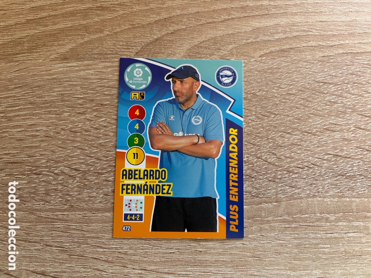 Cromos de f&uacute;tbol: 472 ABELARDO FERN&Aacute;NDEZ PLUS ENTRENADOR ADRENALYN XL 2020 2021 20 21 ALAV&Eacute;S