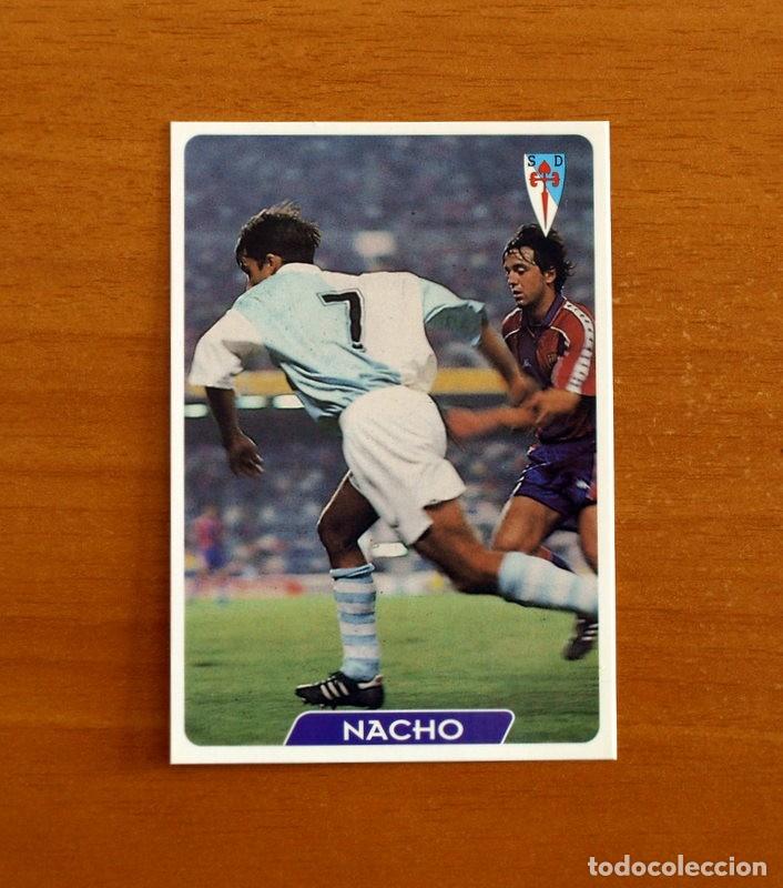 Football Stickers: Compostela -N&ordm; 278 Nacho -Corregido-Las Fichas de la Liga 95-96-1995-1996 -Mundicromo Sport