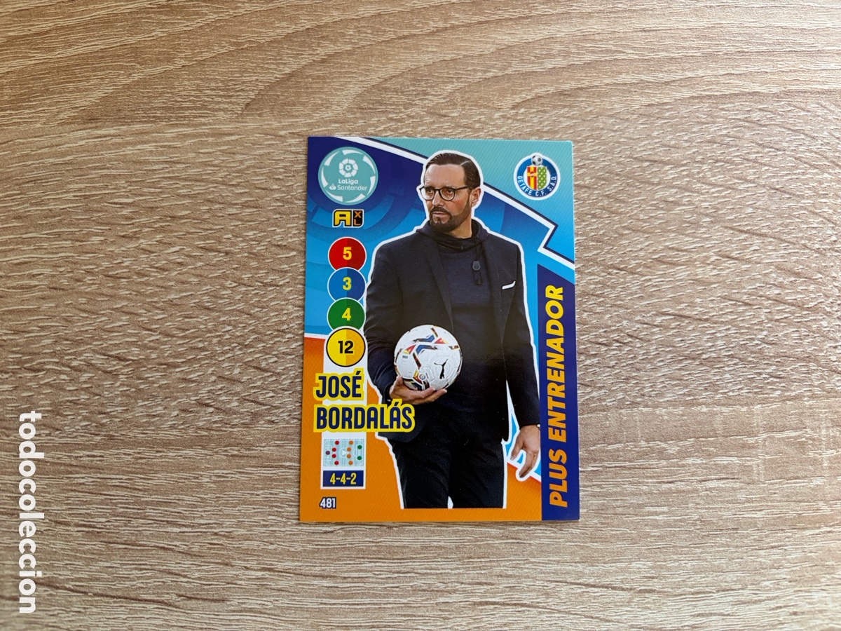 Fu&szlig;ball-Sticker: 481 JOS&Eacute; BORDAL&Aacute;S PLUS ENTRENADOR ADRENALYN XL 2020 2021 20 21 GETAFE