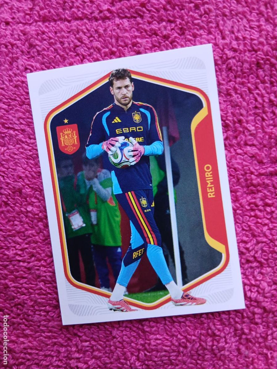 Fu&szlig;ball-Sticker: espa&ntilde;a 2026 12 remiro selecci&oacute;n espa&ntilde;ola panini carrefour family mundial de futbol (D)