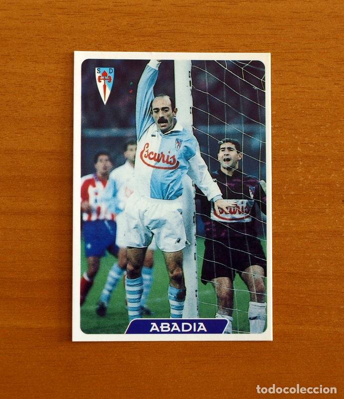 Fu&szlig;ball-Sticker: Compostela -N&ordm; 281 Abadia -Las Fichas de la Liga 95-96-1995-1996 -Mundicromo Sport