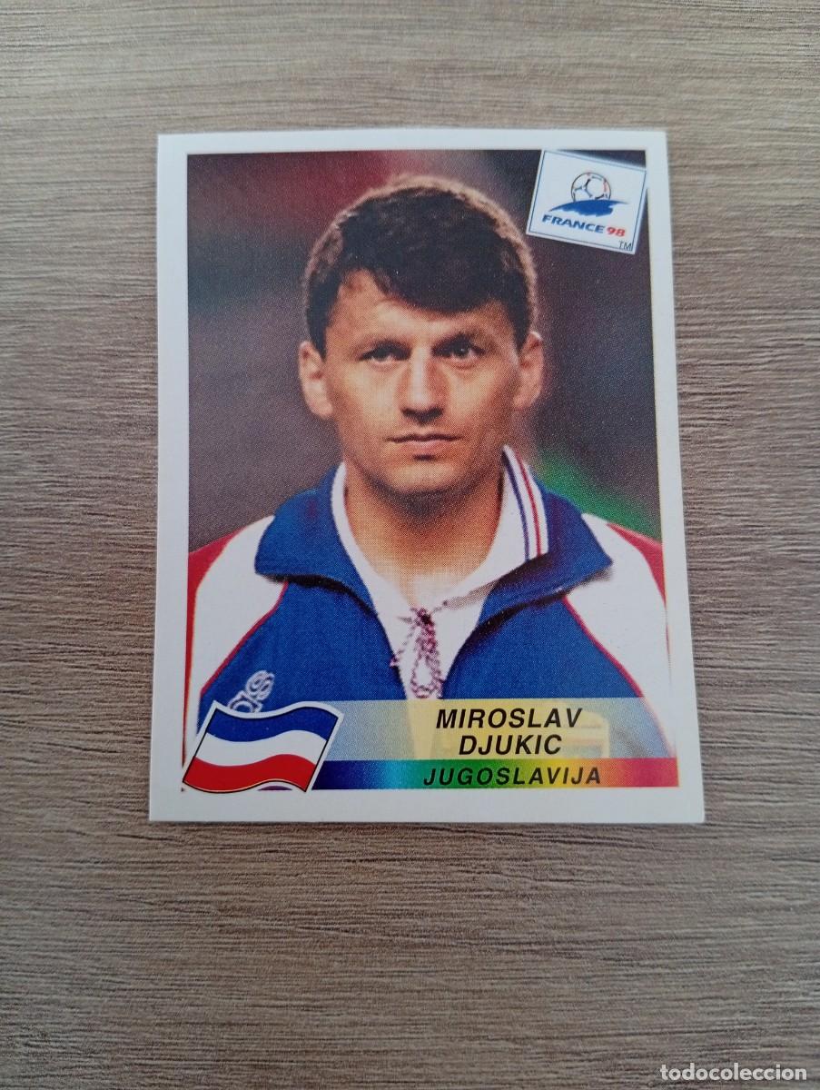 Fu&szlig;ball-Sticker: MIROSLAV DJUKIC 394 YUGOSLAVIA PANINI FRANCIA 1998 98 SIN PEGAR NUNCA PEGADO