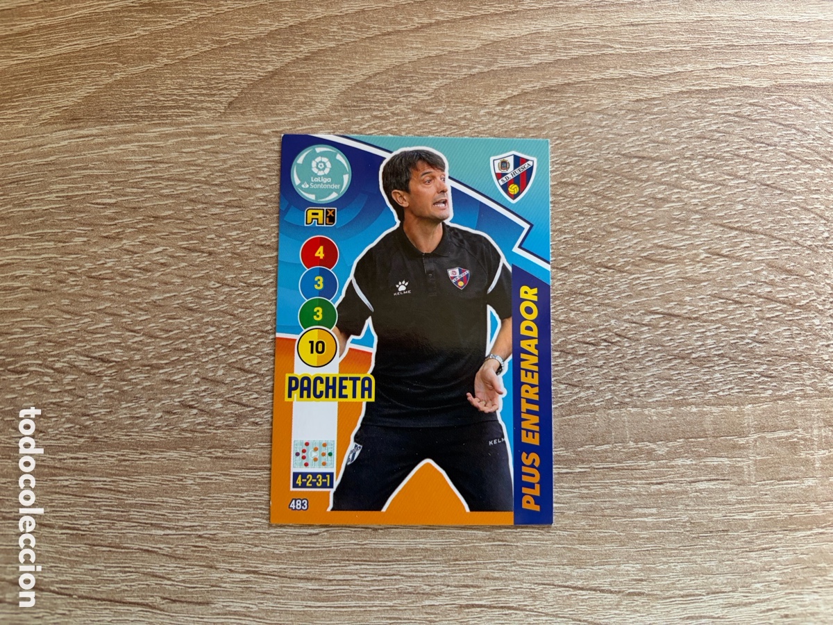 Fu&szlig;ball-Sticker: 483 PACHETA PLUS ENTRENADOR ADRENALYN XL 2020 2021 20 21 HUESCA