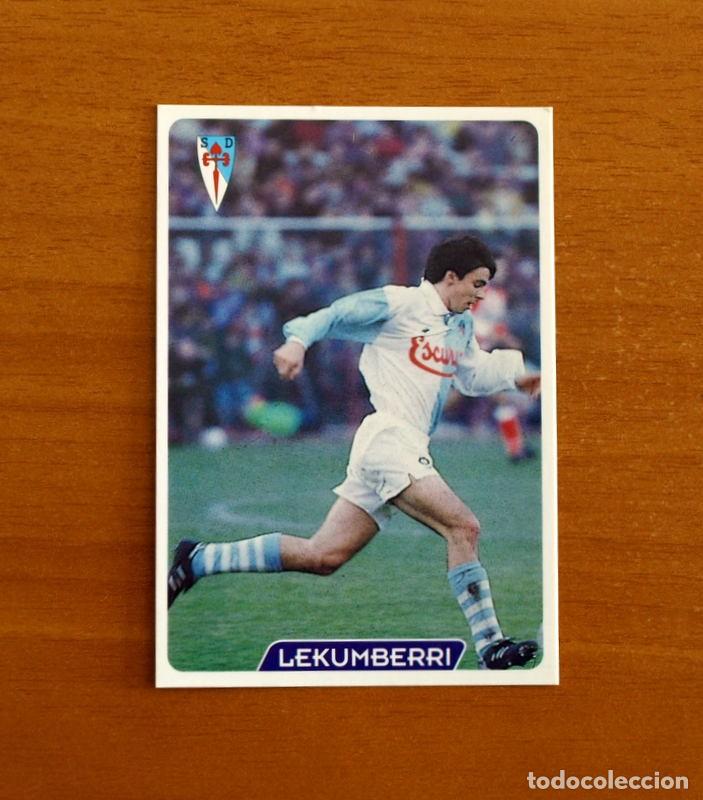 Football Stickers: Compostela -N&ordm; 282 Lekumberri -Las Fichas de la Liga 95-96-1995-1996 -Mundicromo Sport