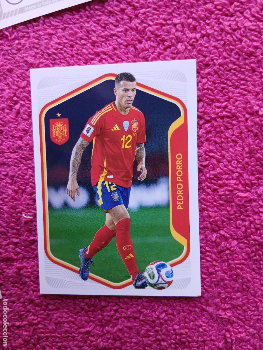 Figurine di Calcio: espa&ntilde;a 2026 14 pedro porro selecci&oacute;n espa&ntilde;ola panini carrefour family mundial de futbol (D)