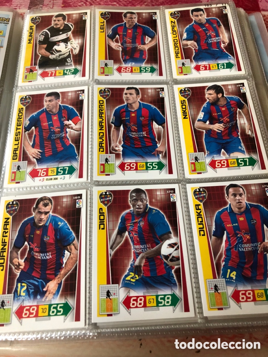 Cromos de f&uacute;tbol: Adrenalyn 2012 2013 equipo levante