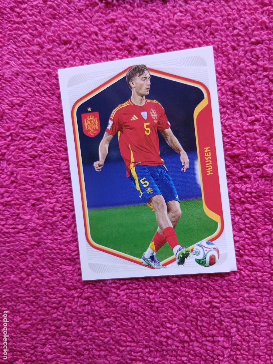 Cromos de f&uacute;tbol: espa&ntilde;a 2026 22 huijsen selecci&oacute;n espa&ntilde;ola panini carrefour family mundial de futbol (D)