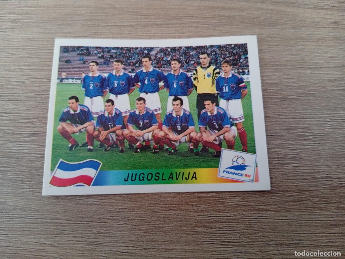 Cromos de f&uacute;tbol: ALINEACION YUGOSLAVIA 389 PANINI FRANCIA 1998 98 SIN PEGAR NUNCA PEGADO