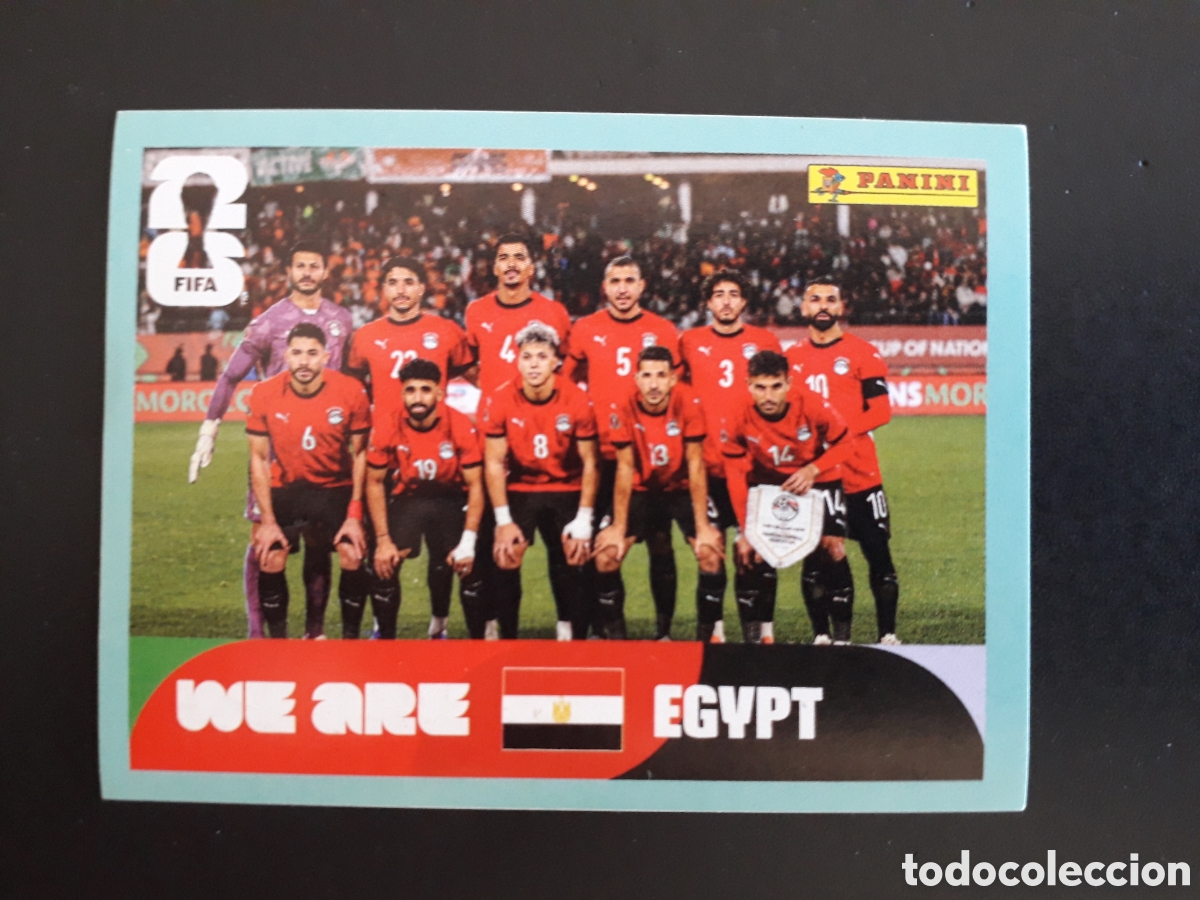 Cromos de f&uacute;tbol: EQUIPO EGIPTO EGY 13 MUNDIAL F&Uacute;TBOL 2026 FIFA WORLD CUP PANINI SIN PEGAR PEDIDO M&Iacute;NIMO 3&euro;