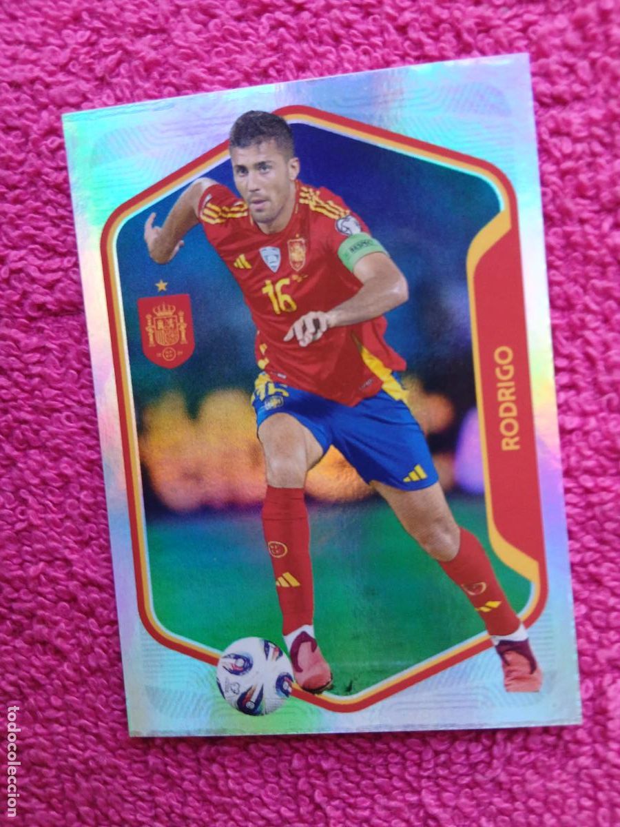 Cromos de f&uacute;tbol: espa&ntilde;a 2026 32 rodr&iacute;go selecci&oacute;n espa&ntilde;ola panini carrefour family mundial de futbol (D)