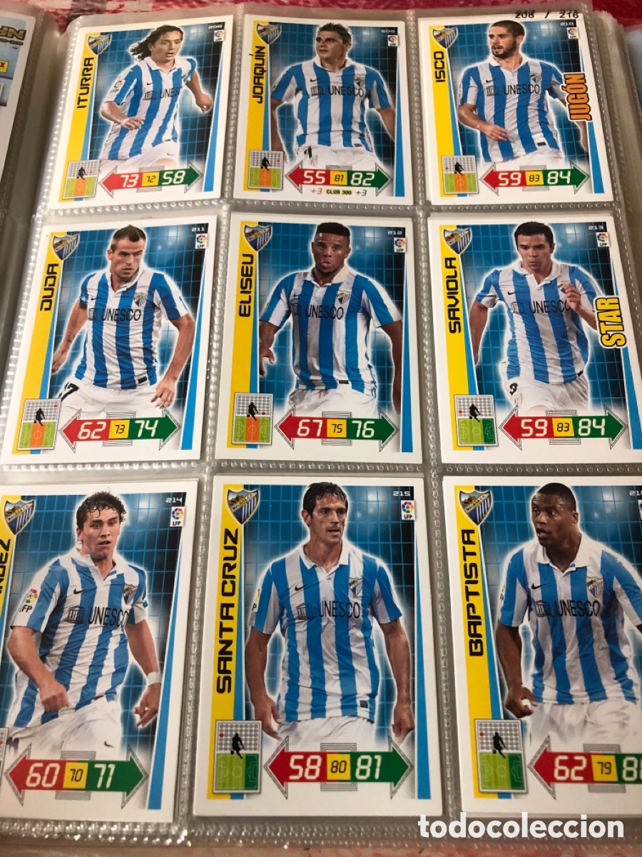 Cromos de f&uacute;tbol: Adrenalyn 2012 2013 equipo malaga - Foto 2
