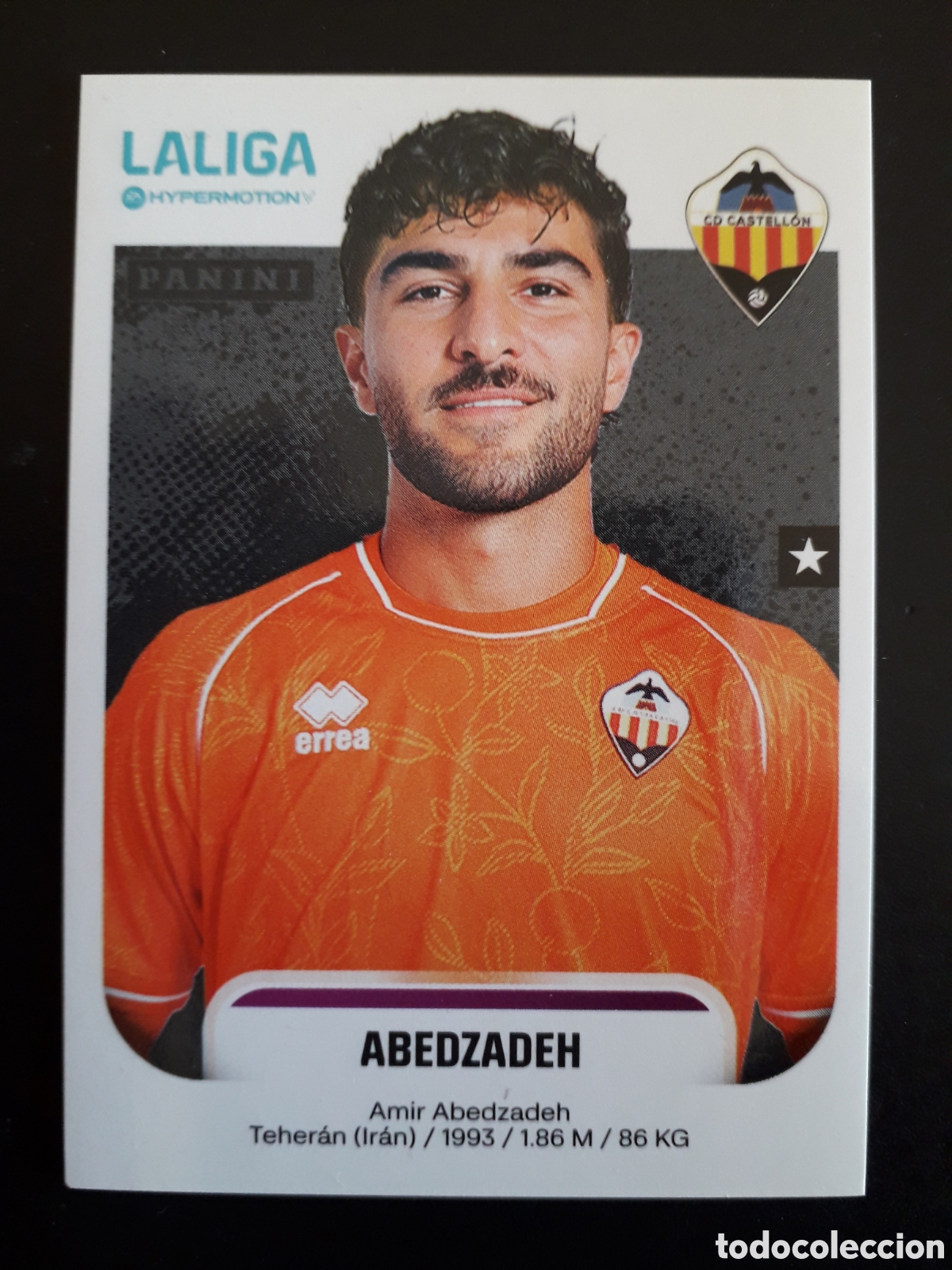Cromos de f&uacute;tbol: ABEDZADEH CASTELL&Oacute;N N&deg; 100 LALIGA HYPERMOTION 25 26 2025 2026 PANINI SIN PEGAR PEDIDO M&Iacute;NIMO 3&euro;.