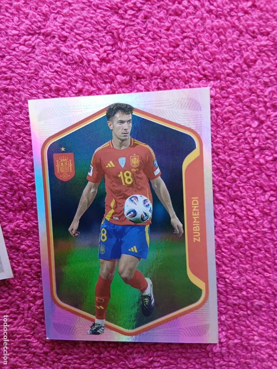 Cromos de f&uacute;tbol: espa&ntilde;a 2026 34 zubimendi selecci&oacute;n espa&ntilde;ola panini carrefour family mundial de futbol (D)