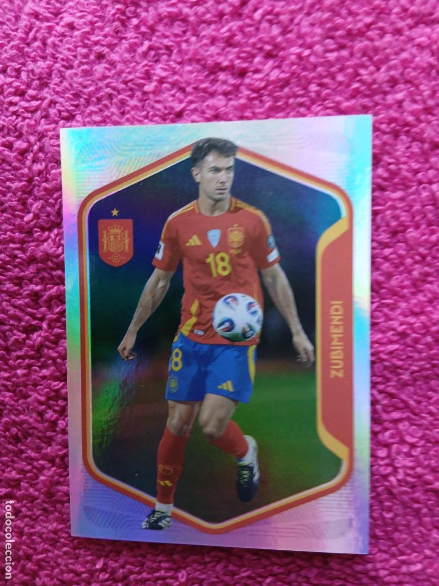 Cromos de f&uacute;tbol: espa&ntilde;a 2026 34 zubimendi selecci&oacute;n espa&ntilde;ola panini carrefour family mundial de futbol (D)