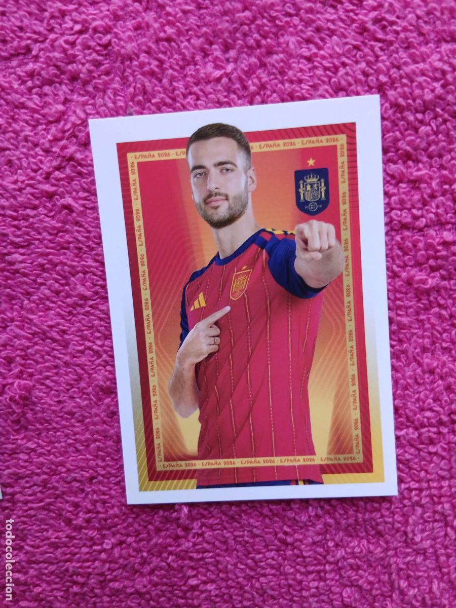 Cromos de f&uacute;tbol: espa&ntilde;a 2026 41 mikel merino selecci&oacute;n espa&ntilde;ola panini carrefour family mundial de futbol (D)