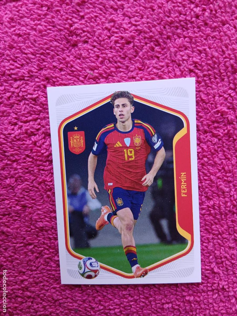 Cromos de f&uacute;tbol: espa&ntilde;a 2026 46 ferm&iacute;n selecci&oacute;n espa&ntilde;ola panini carrefour family mundial de futbol (D)