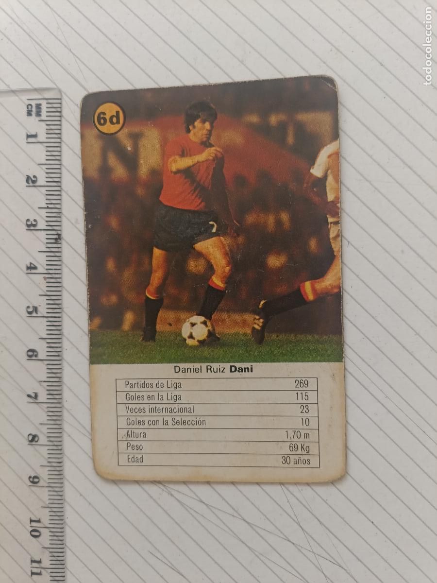 Cromos de f&uacute;tbol: DANI ESPA&Ntilde;A BARAJA NAIPES FOURNIER 82 1982 CROMO FUTBOL LIGA ESPA&Ntilde;OLA