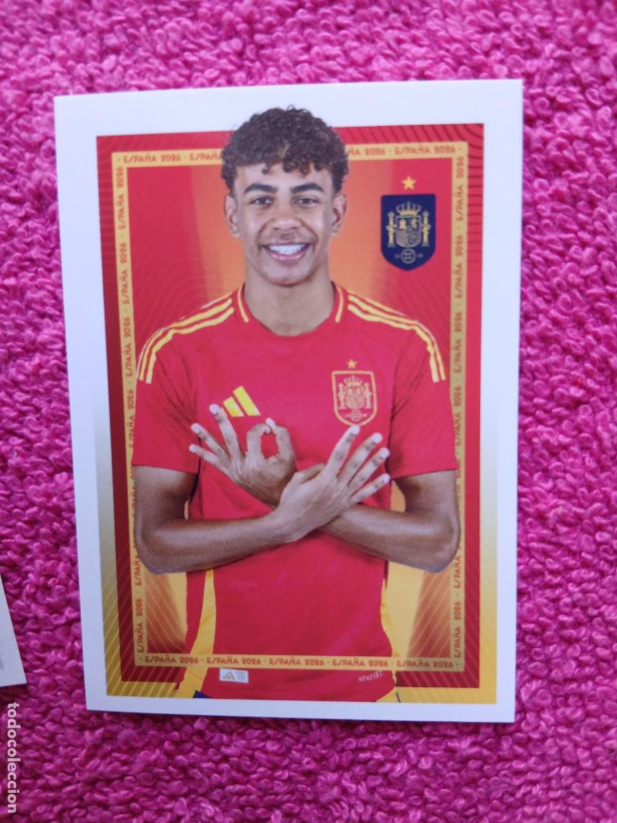 Cromos de f&uacute;tbol: espa&ntilde;a 2026 49 lamine yamal selecci&oacute;n espa&ntilde;ola panini carrefour family mundial de futbol (D)