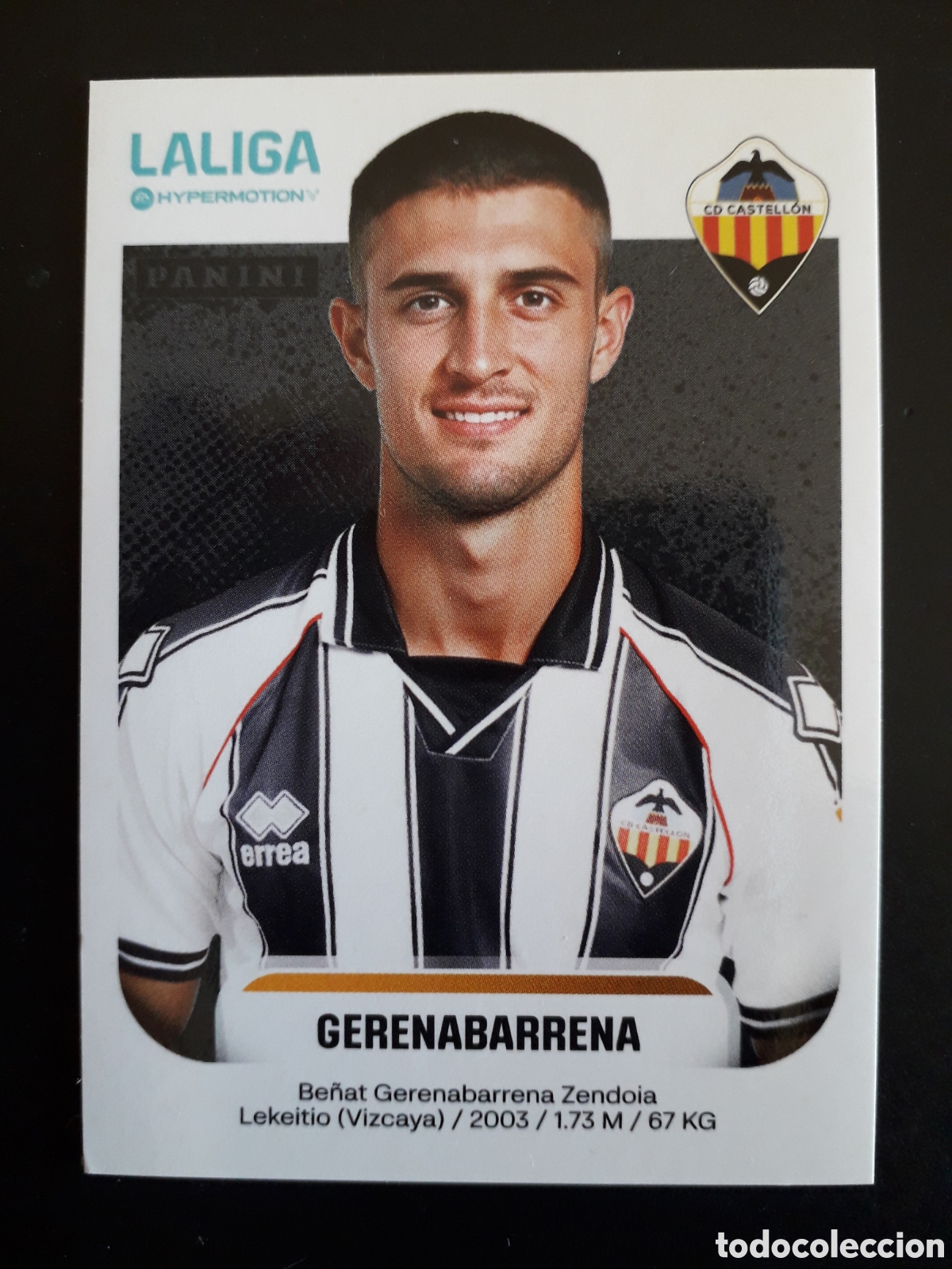 Cromos de f&uacute;tbol: GERENBARRENA CASTELL&Oacute;N N&deg; 107 A LALIGA HYPERMOTION 25 26 2025 2026 PANINI SIN PEGAR PEDIDO M&Iacute;NIMO 3&euro;