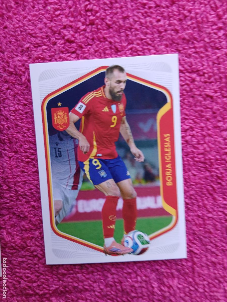 Cromos de f&uacute;tbol: espa&ntilde;a 2026 56 borja iglesias selecci&oacute;n espa&ntilde;ola panini carrefour family mundial de futbol (D)