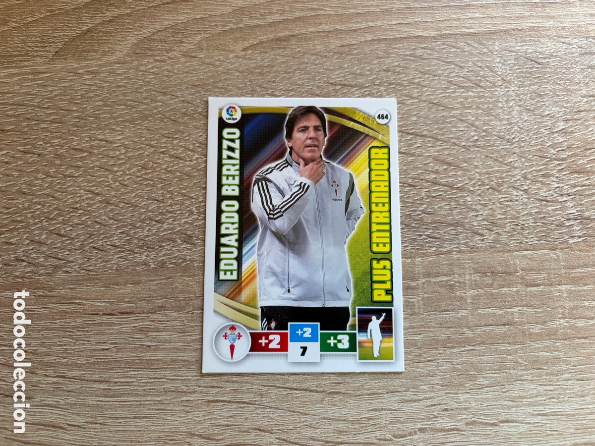 Cromos de f&uacute;tbol: 464 EDUARDO BERIZZO PLUS ENTRENADOR ADRENALYN XL 2015 2016 15 16 CELTA DE VIGO