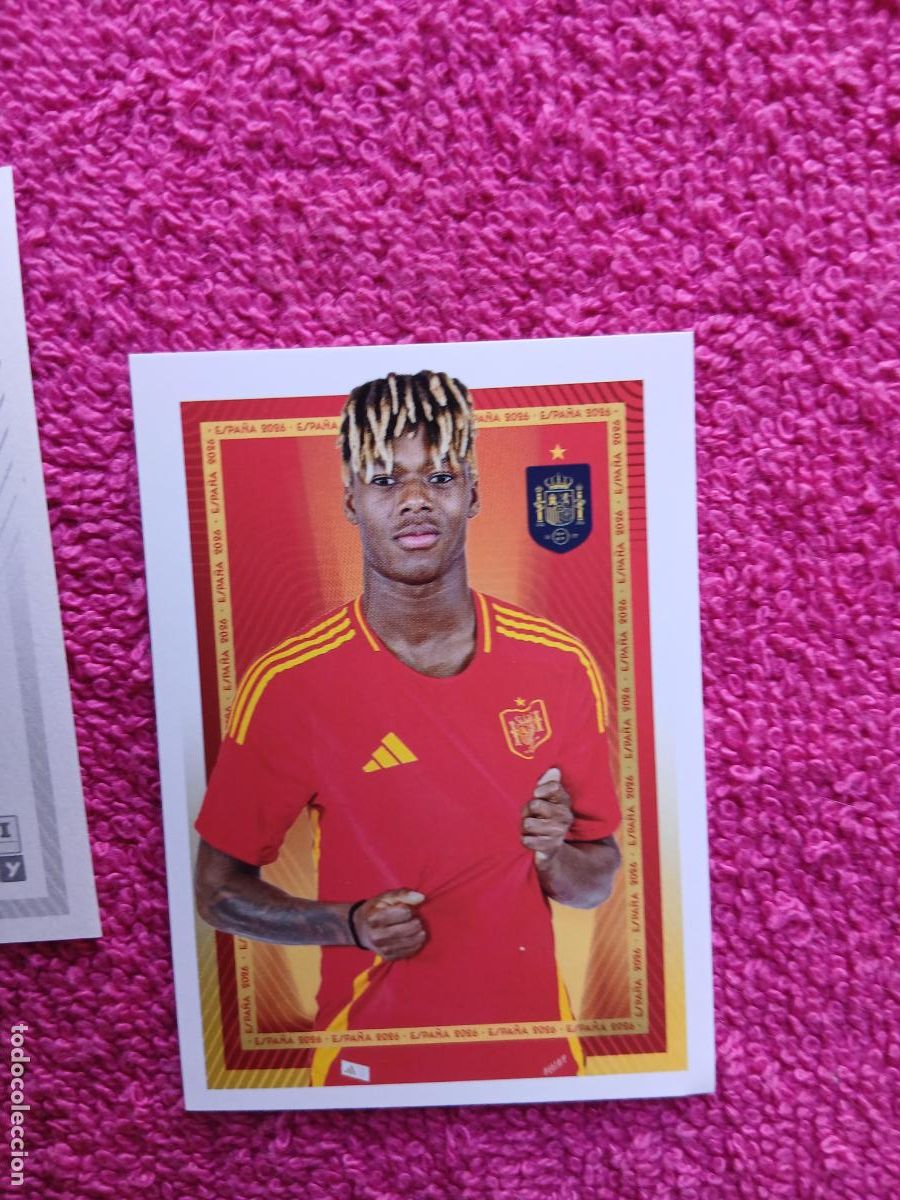 Cromos de f&uacute;tbol: espa&ntilde;a 2026 59 nico williams selecci&oacute;n espa&ntilde;ola panini carrefour family mundial de futbol (D)