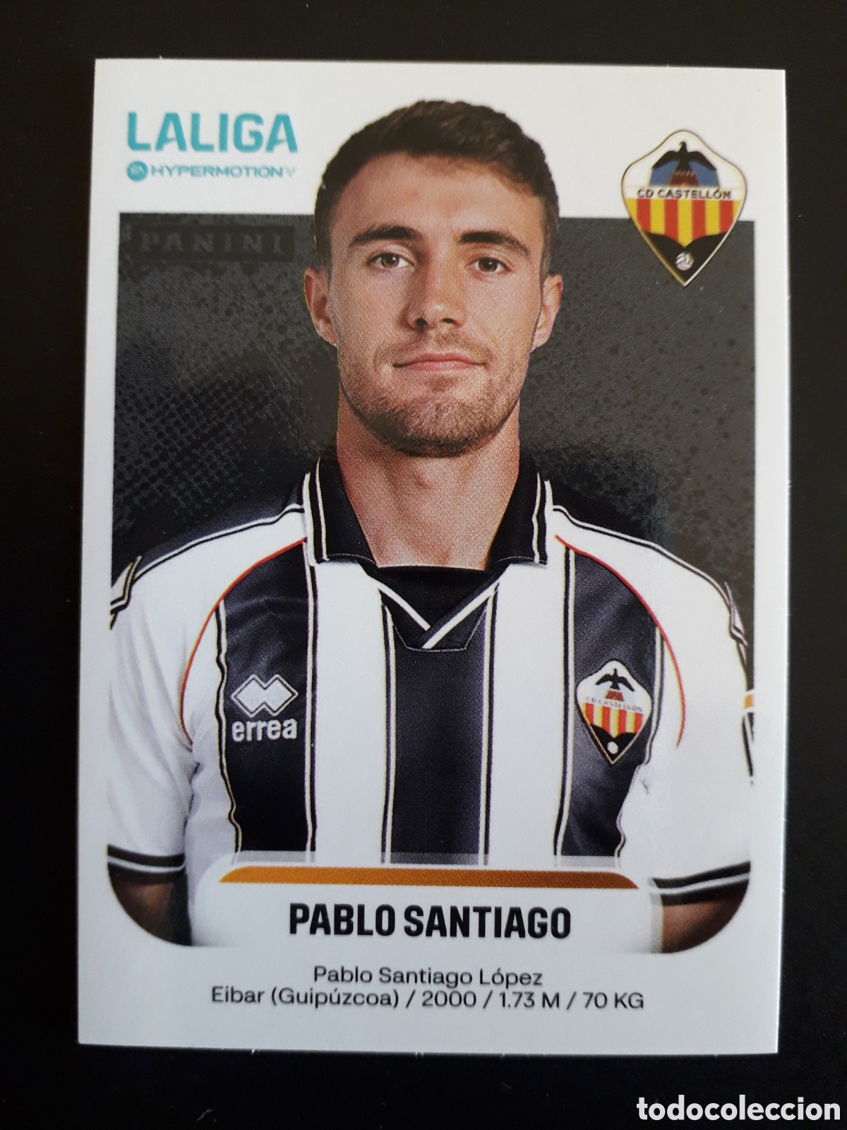 Cromos de f&uacute;tbol: PABLO SANTIAGO CASTELL&Oacute;N N&deg; 109 LALIGA HYPERMOTION 25 26 2025 2026 PANINI SIN PEGAR PEDIDO M&Iacute;NIMO 3&euro;