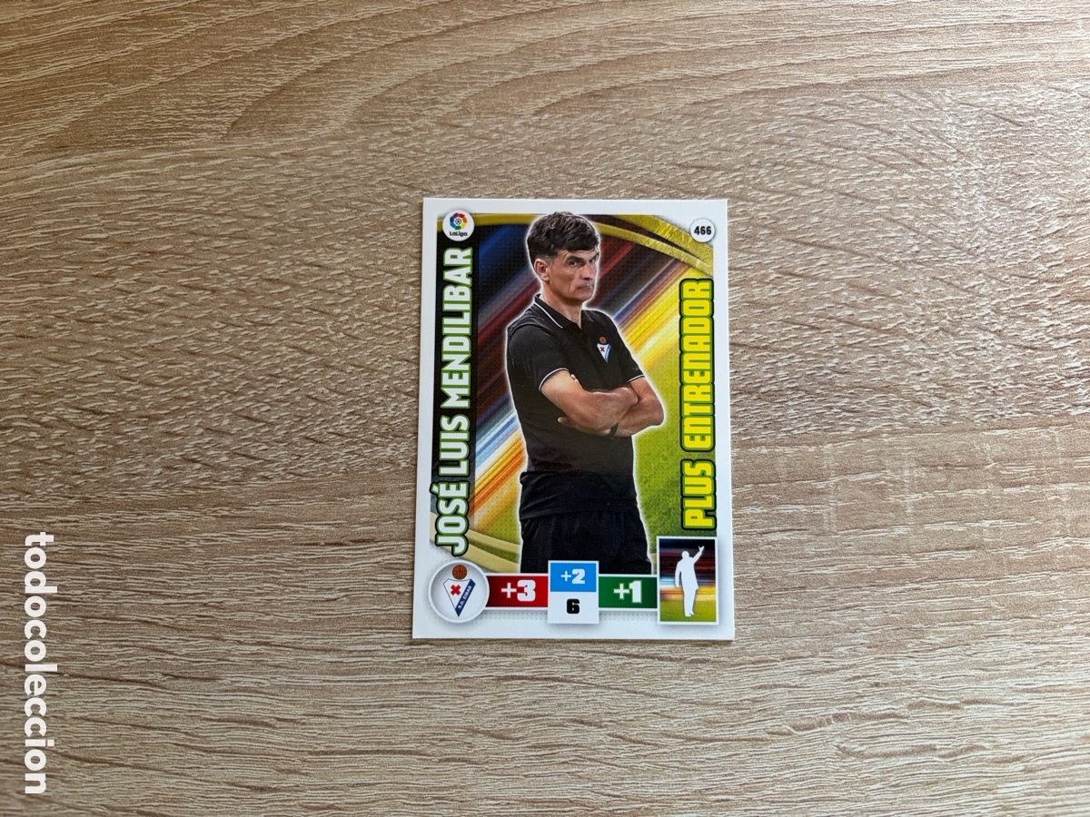 Cromos de f&uacute;tbol: 466 JOS&Eacute; LUIS MENDILIBAR PLUS ENTRENADOR ADRENALYN XL 2015 2016 15 16 EIBAR