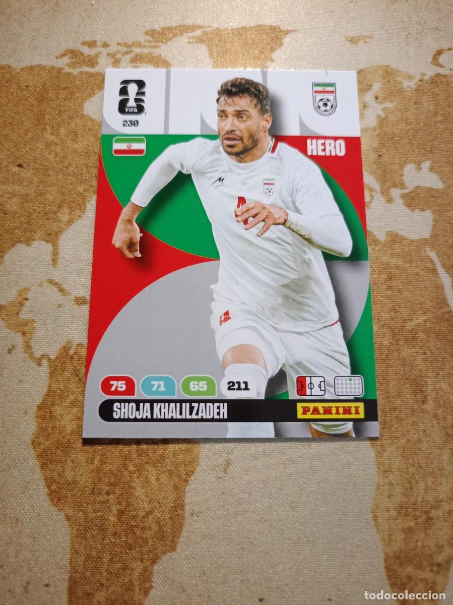 Football Stickers: Ir&aacute;n 230 SHOJA KHALILZADEH Adrenalyn WORLD Cup 2026
