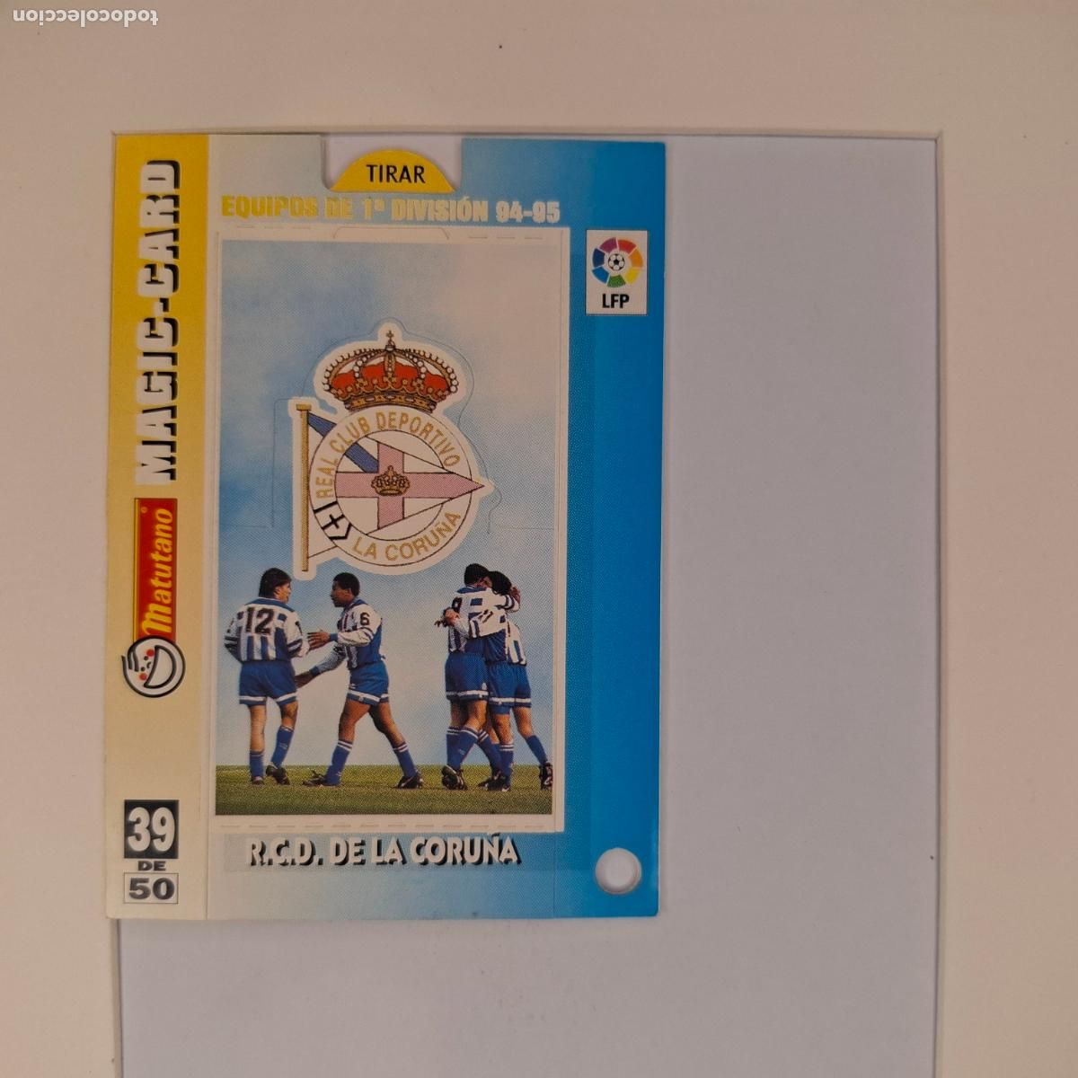 Football Stickers: MAGIC CARD MATUTANO DEPORTIVO DE LA CORU&Ntilde;A