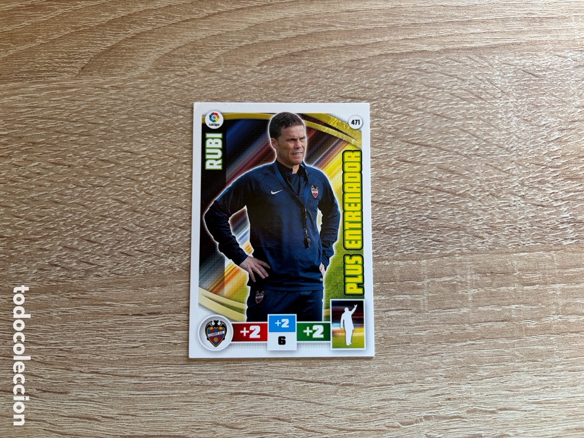 Cromos de Futebol: 471 RUB&Iacute; PLUS ENTRENADOR ADRENALYN XL 2015 2016 15 16 LEVANTE