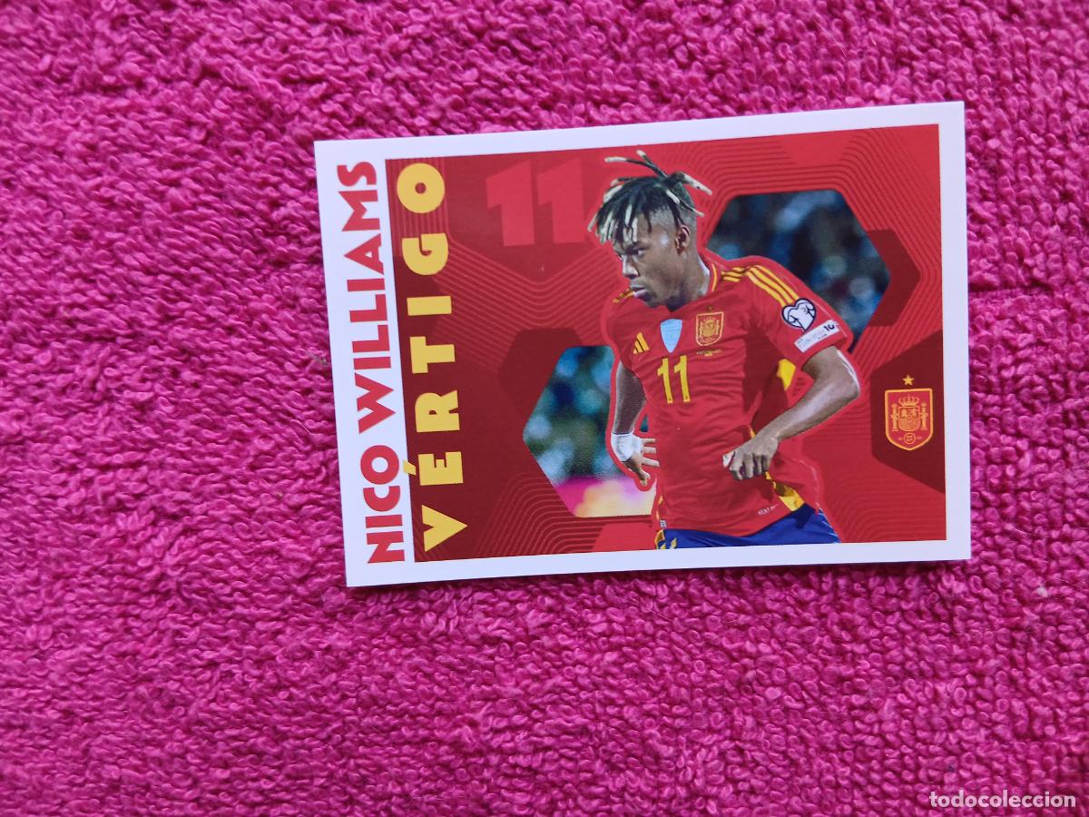 Cromos de f&uacute;tbol: espa&ntilde;a 2026 72 nico williams selecci&oacute;n espa&ntilde;ola panini carrefour family mundial de futbol (D)