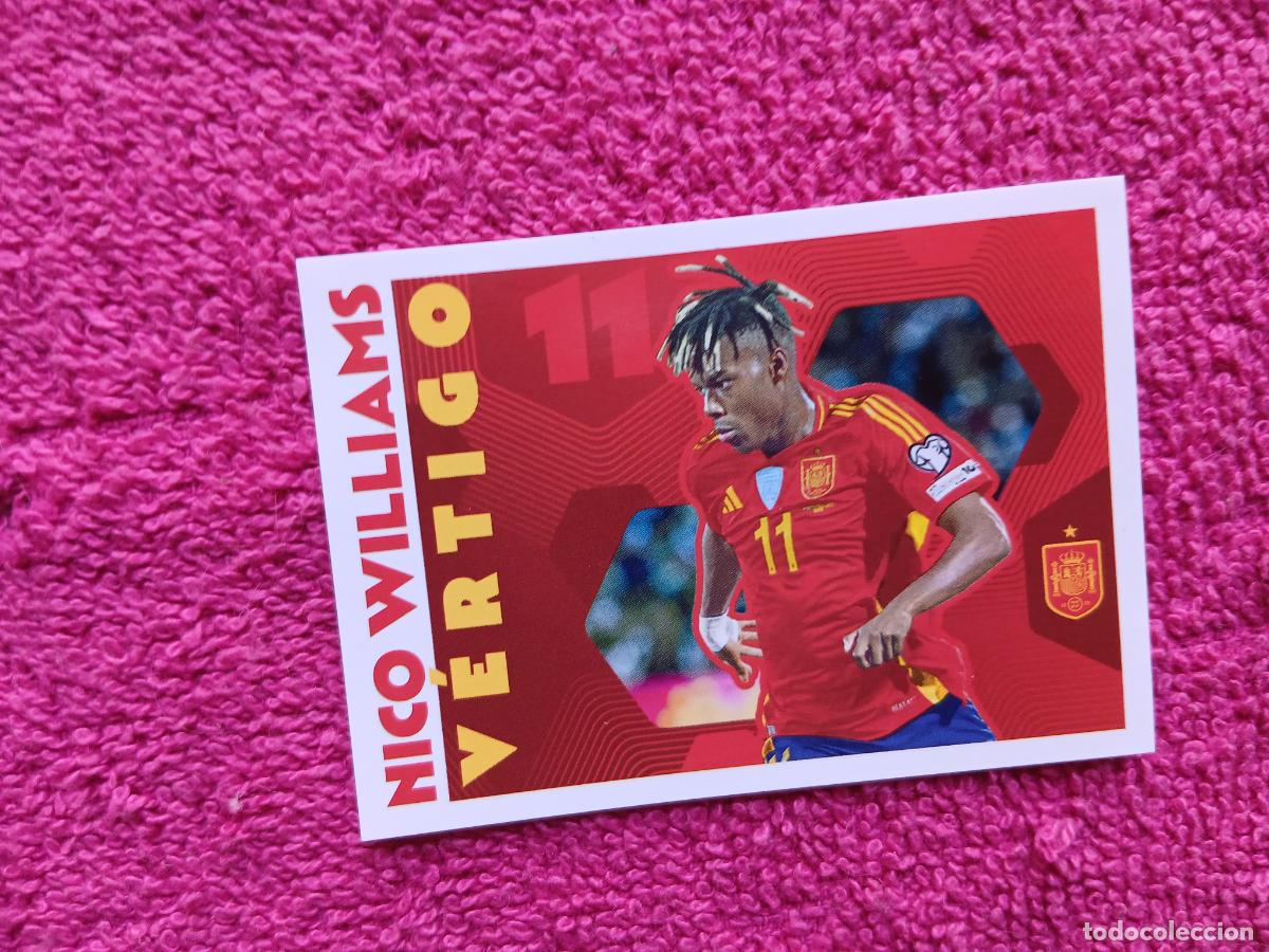 Cromos de f&uacute;tbol: espa&ntilde;a 2026 72 nico williams selecci&oacute;n espa&ntilde;ola panini carrefour family mundial de futbol (D)
