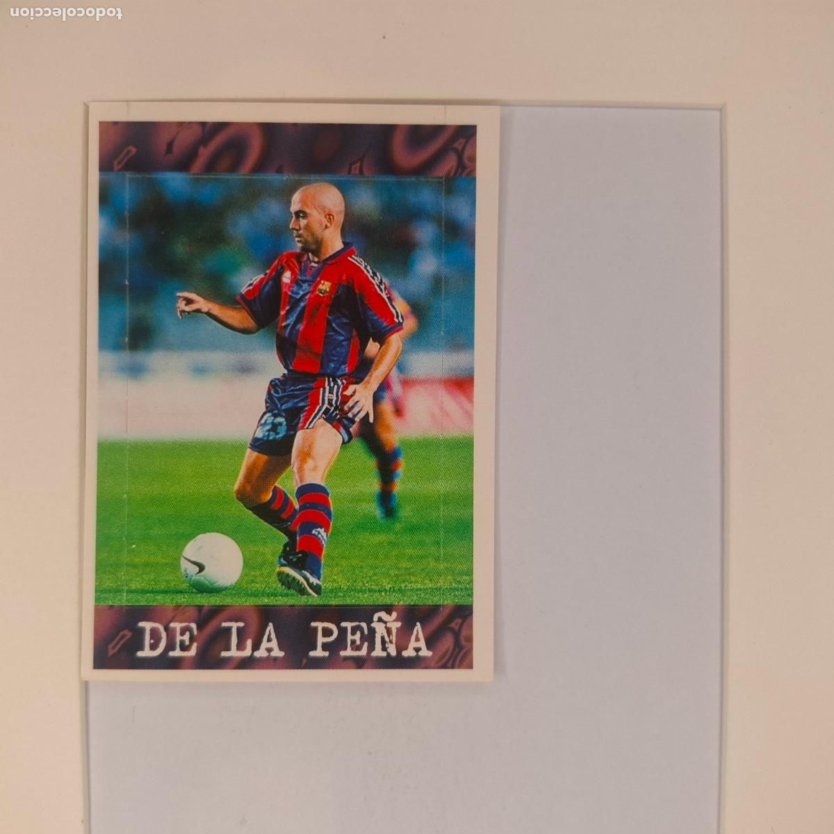 Cromos de f&uacute;tbol: DE LA PE&Ntilde;A F. C. BARCELONA POP UP PANINI LA LIGA 1997 1998 97 98