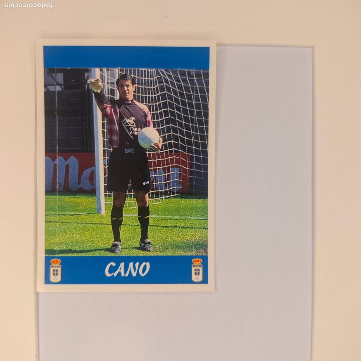 Cromos de f&uacute;tbol: CROMO DE F&Uacute;TBOL. CARLOS DAVID CANO. REAL OVIEDO. LIGA 97/98. POP UP. PANINI.