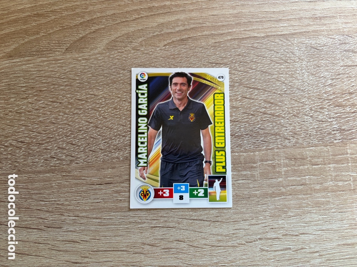 Cromos de f&uacute;tbol: 479 MARCELINO GARC&Iacute;A PLUS ENTRENADOR ADRENALYN XL 2015 2016 15 16 VILLARREAL