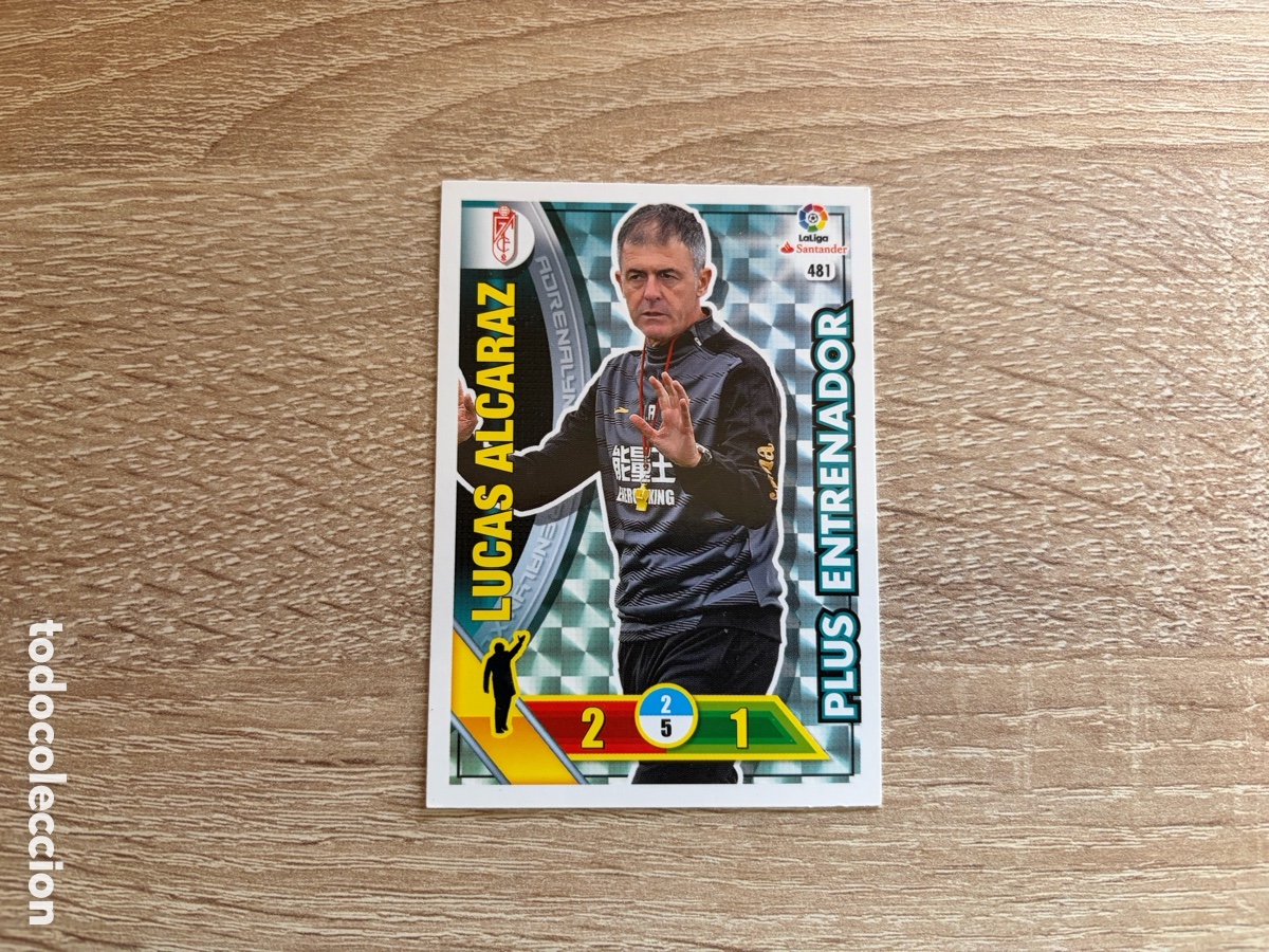Cromos de f&uacute;tbol: 481 LUCAS ALCARAZ PLUS ENTRENADOR ADRENALYN XL 2016 2017 16 17 GRANADA