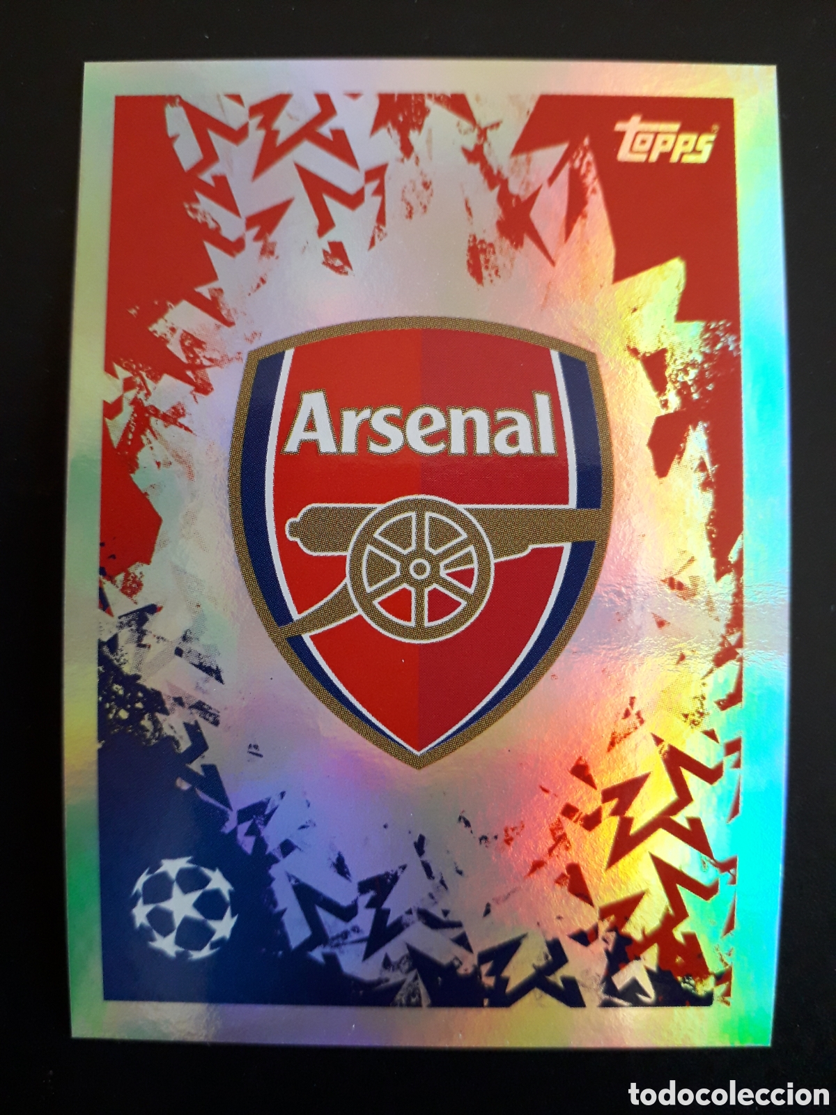 Fu&szlig;ball-Sticker: ESCUDO ARSENAL N&deg; 40 UEFA CHAMPIONS LEAGUE SEASON TOPPS 24 25 2024 2025 PEDIDO M&Iacute;NIMO 3&euro;