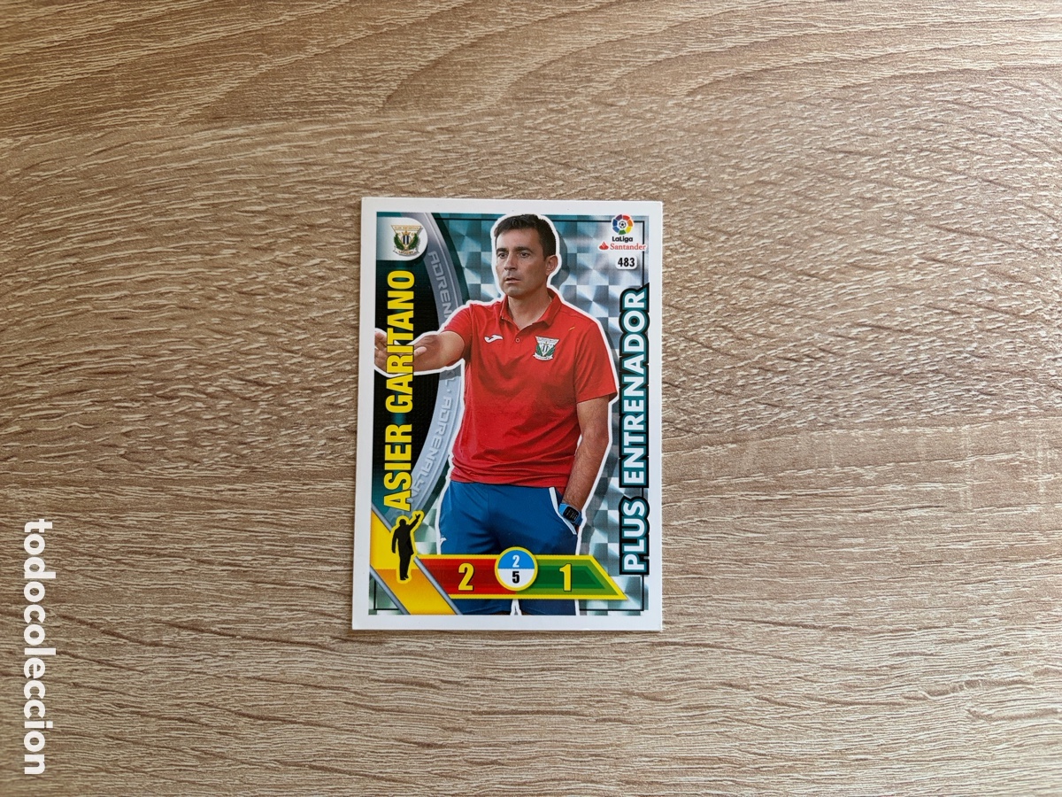 Cromos de f&uacute;tbol: 483 ASIER GARITANO PLUS ENTRENADOR ADRENALYN XL 2016 2017 16 17 LEGAN&Eacute;