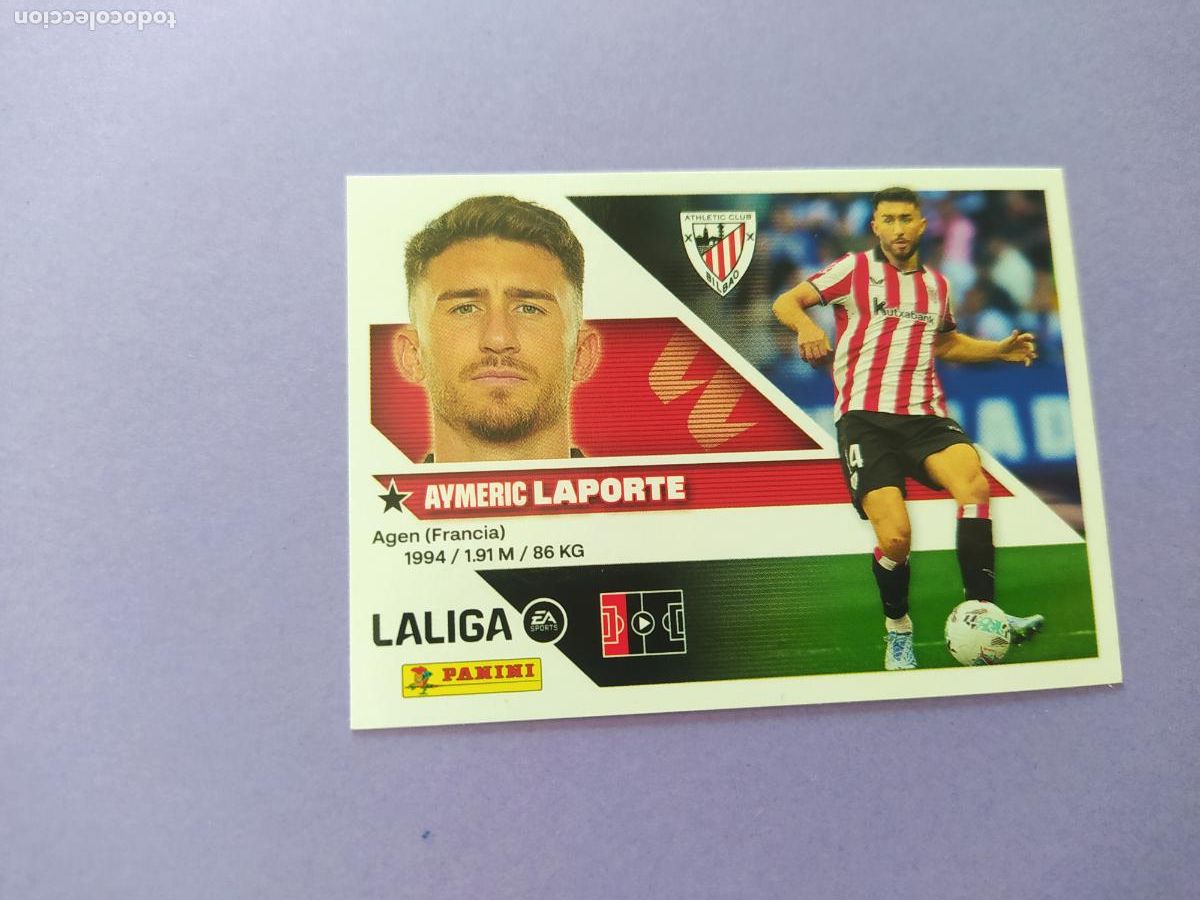 Cromos de f&uacute;tbol: LIGA ESTE 2026 2027 26 27 NUEVO - ATHLETIC CLUB DE BILBAO N&ordm; 8 LAPORTE