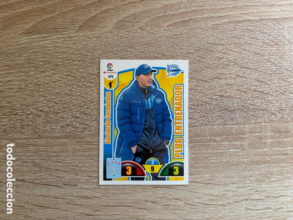 Cromos de f&uacute;tbol: 470 ABELARDO FERN&Aacute;NDEZ PLUS ENTRENADOR ADRENALYN XL 2017 2018 17 18 DEPORTIVO ALAV&Eacute;S