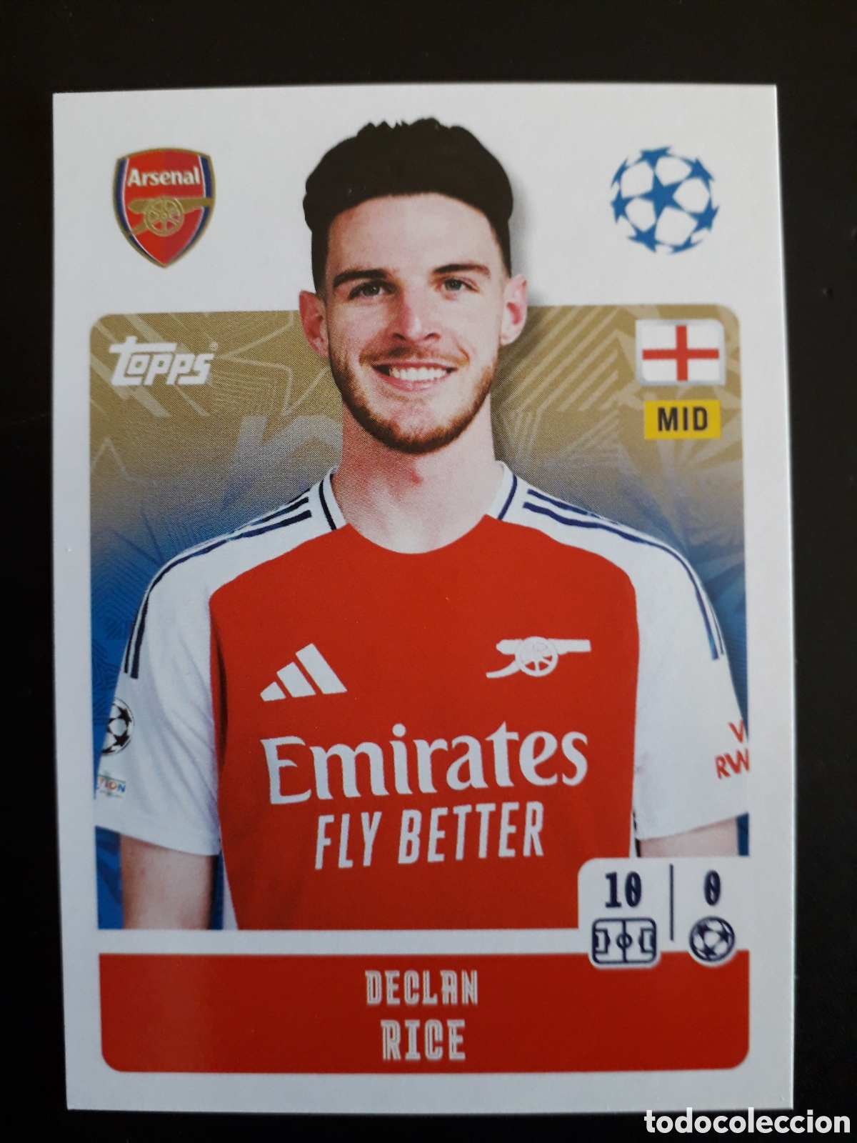 Cartes &agrave; collectionner de Football: RICE ARSENAL N&deg; 47 UEFA CHAMPIONS LEAGUE SEASON TOPPS 24 25 2024 2025 PEDIDO M&Iacute;NIMO 3&euro;