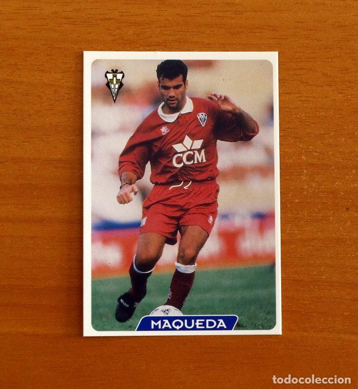 Fu&szlig;ball-Sticker: Albacete -N&ordm; 300 Maqueda -Las Fichas de la Liga 95-96-1995-1996 -Mundicromo Sport