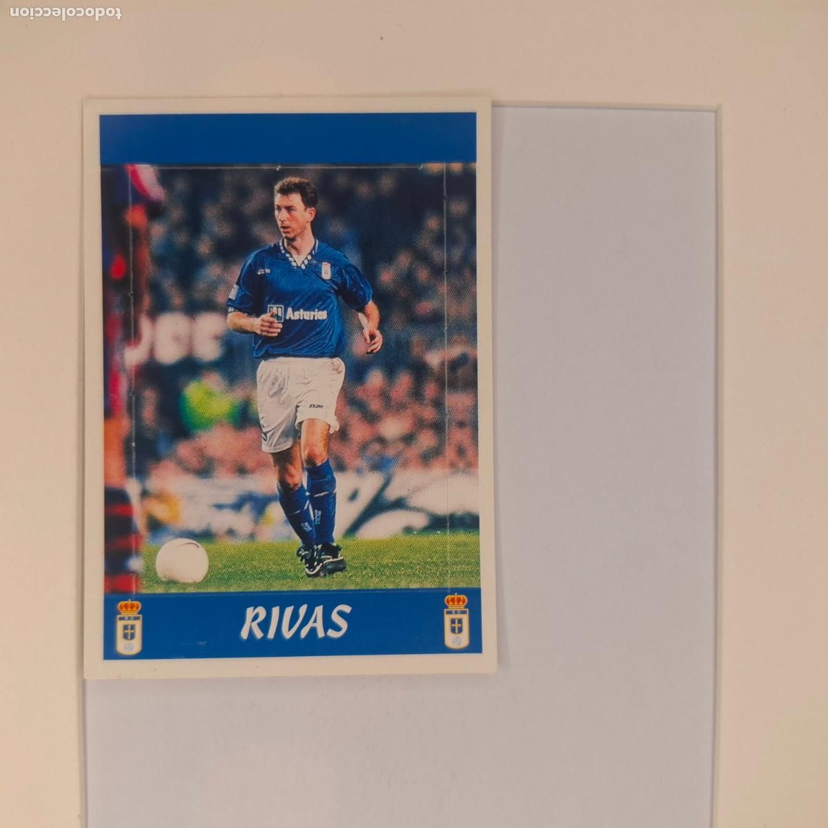 Cromos de f&uacute;tbol: CROMO DE F&Uacute;TBOL. RIVAS. REAL OVIEDO. LIGA 97/98. POP UP. PANINI.