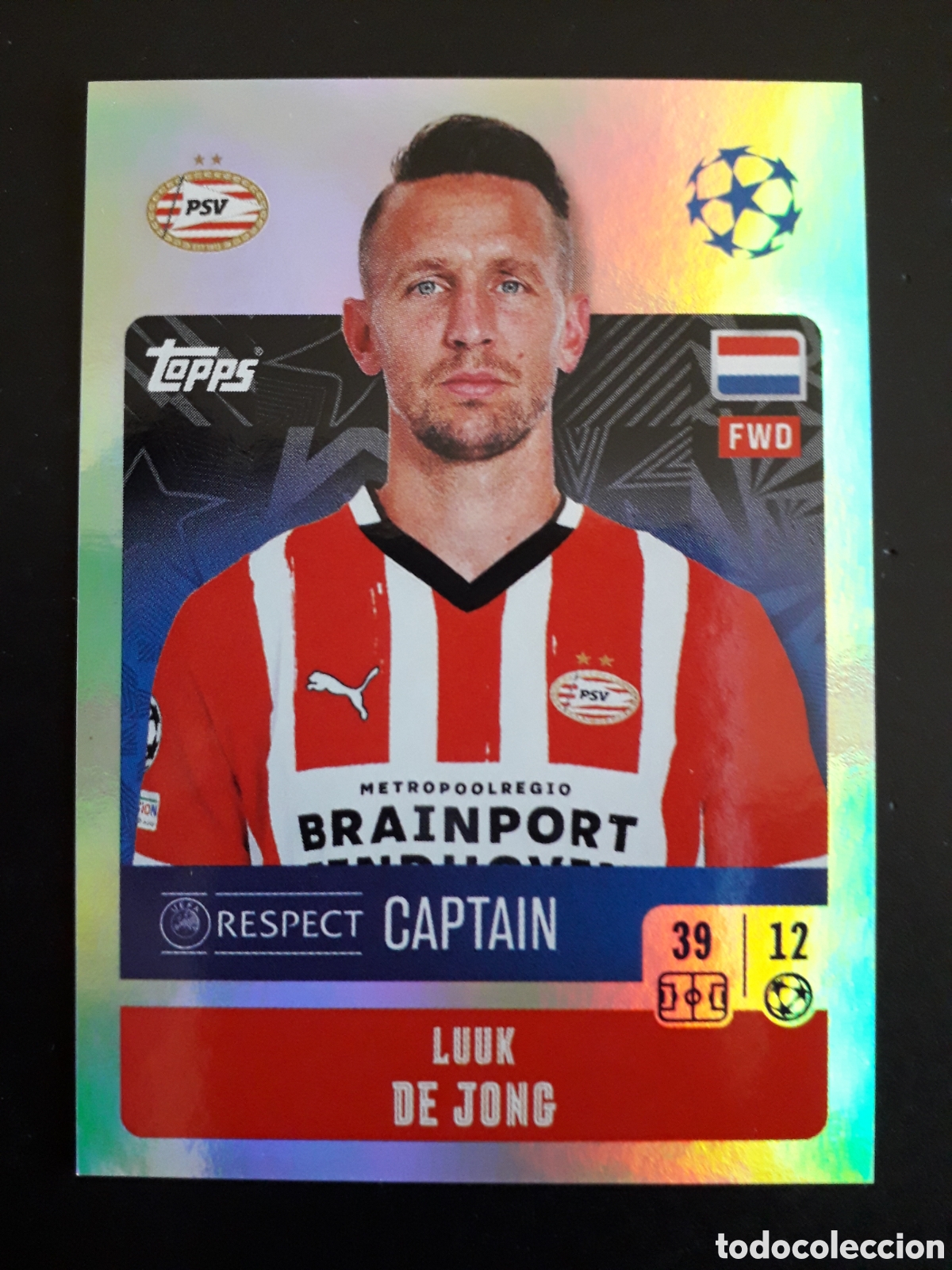 Cromos de f&uacute;tbol: DE JONG PSV EINDHOVEN N&deg; 296 UEFA CHAMPIONS LEAGUE SEASON TOPPS 24 25 2024 2025 PEDIDO M&Iacute;NIMO 3&euro;
