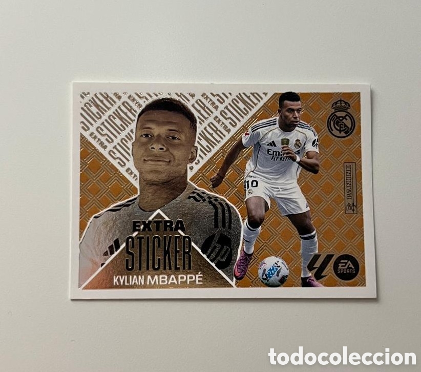 Cromos de f&uacute;tbol: MBAPP&Eacute; EXTRA STICKER BRONCE &ndash; LIGA ESTE 2026-27 &ndash; REAL MADRID